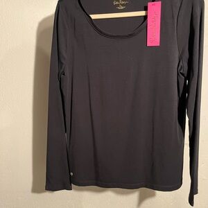 Lilly Pulitzer Black Long Sleeve Top